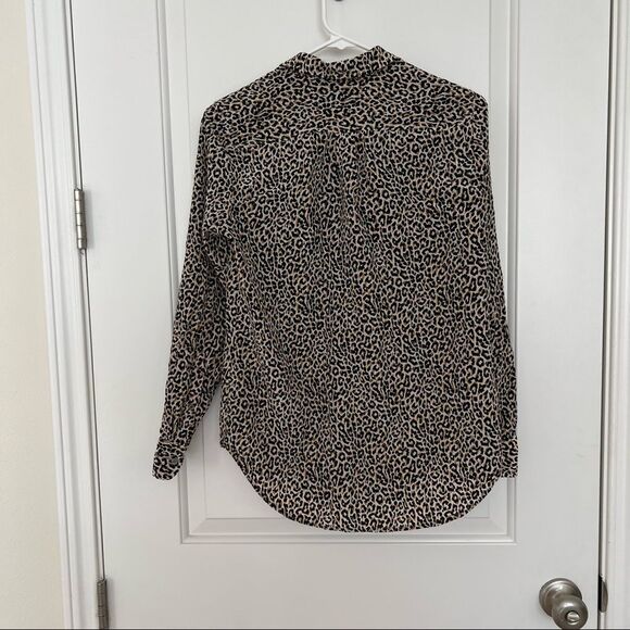 J. Crew animal print blouse 4 - Picture 5 of 8